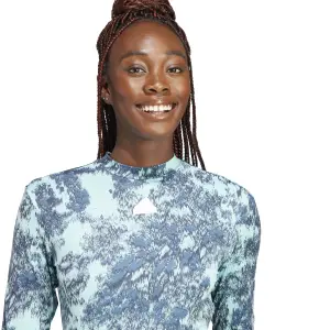 Camiseta de manga larga de 3 rayas para mujer adidas image-6