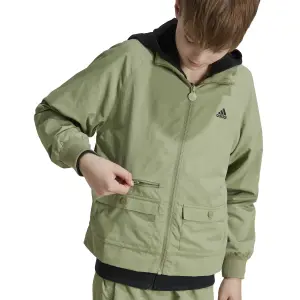 Chaqueta con bolsillo cargo para niños adidas Street Jam image-2