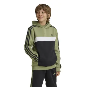 Camisola com capuz para criança adidas Tiberio 3-Stripes Colorblock Fleece image-1