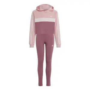 Meisjes trainingspak adidas Tiberio 3-Stripes Colorblock Fleece image-0