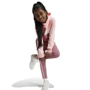 Legging en capuchonset voor meisjes adidas Tiberio 3-Stripes Colorblock image-4