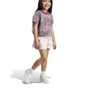 Baby girl t-shirt and shorts set adidas Disney Minnie & Daisy image-4