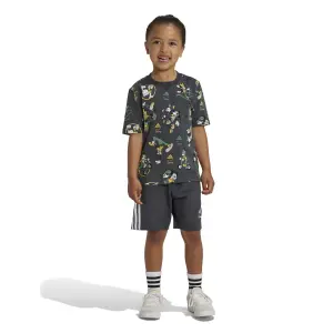 Conjunto de camiseta y pantalón corto infantil adidas Disney Mickey Mouse image-4