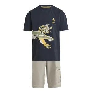 Conjunto de camiseta y bermudas para bebé adidas Disney Lion King image-0
