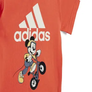 Conjunto de camiseta y pantalón corto bebé adidas Disney Mickey Mouse image-4