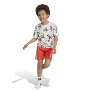 Conjunto de camiseta y pantalón corto infantil adidas Disney Mickey Mouse image-3