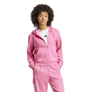 Fleece hoodie med full dragkedja dam adidas All SZN image-3