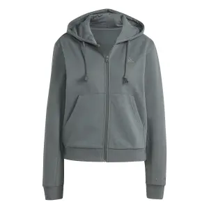 Felpa con cappuccio in pile a zip completa donna adidas All SZN image-0