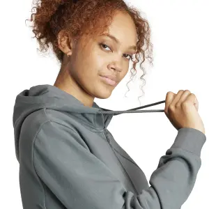 Felpa con cappuccio in pile a zip completa donna adidas All SZN image-6