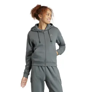 Felpa con cappuccio in pile a zip completa donna adidas All SZN image-1