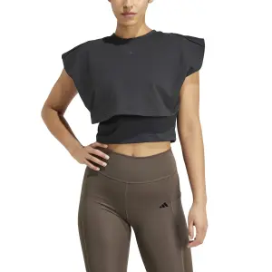 Damen-Top adidas 3-Stripes Fleece Boxy Power image-4