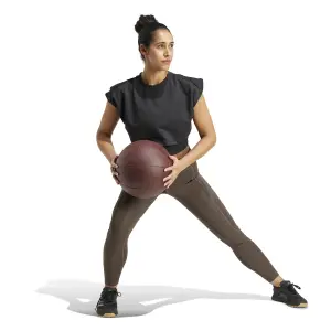 Damen-Top adidas 3-Stripes Fleece Boxy Power image-3