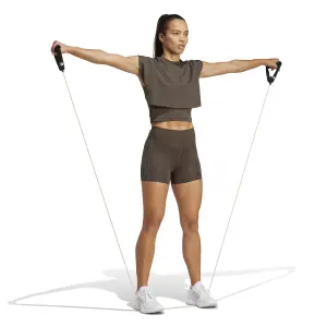 Damen-Top adidas 3-Stripes Fleece Boxy Power image-3