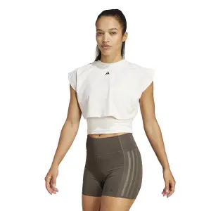 Damen-Top adidas 3-Stripes Fleece Boxy Power image-2