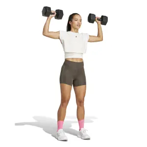 Damen-Top adidas 3-Stripes Fleece Boxy Power image-1