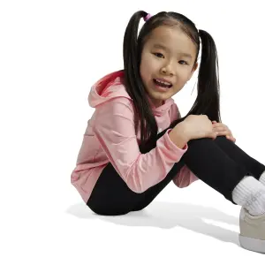 Conjunto de sudadera con capucha y pantalones de chándal para niña adidas image-5