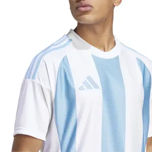 大阪学院大学 adidas サッカーウェア ホワイト/ブルー Striped jersey 24 adidas | Foot-Store