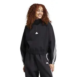 Felpa da donna con 1/4 di cerniera adidas Future Icons 3-Stripes image-1