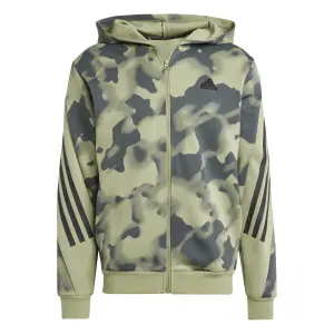 Felpa con cerniera a cappuccio adidas Future Icons 3-Stripes AOP image-0