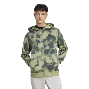 Felpa con cerniera a cappuccio adidas Future Icons 3-Stripes AOP image-1