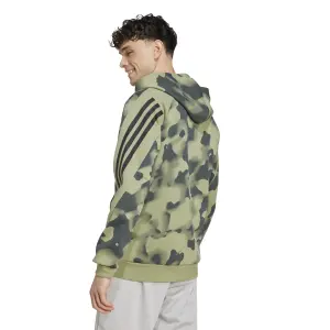 Felpa con cerniera a cappuccio adidas Future Icons 3-Stripes AOP image-3