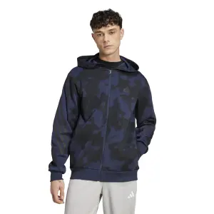 Felpa con cerniera a cappuccio adidas Future Icons 3-Stripes AOP image-1