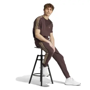 Slim fit joggebukser med ribkant adidas Essentials 3-Stripes image-3