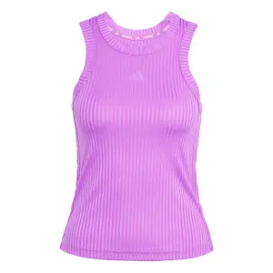 Eng anliegendes geripptes Tank-Top, Damen adidas Tonal 3-Stripes image-0