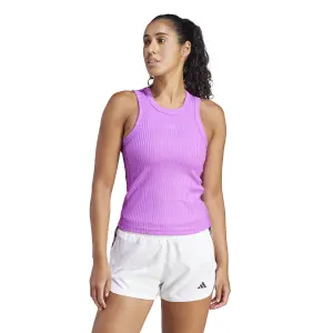 Eng anliegendes geripptes Tank-Top, Damen adidas Tonal 3-Stripes image-1