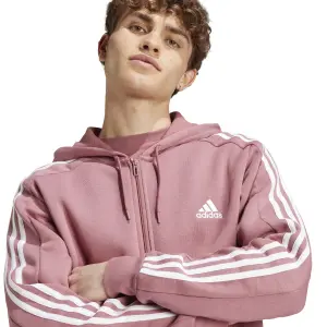 Hooded trainingsjack adidas Essentials Fleece 3-stripes image-5