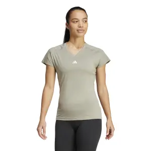 Camisola v-neck feminino adidas Train Essentials Minimal Branding image-0