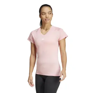 Camisola v-neck feminino adidas Train Essentials Minimal Branding image-0