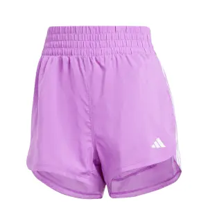 Calções de cintura alta em tecido para mulher adidas Pacer 3-Stripes image-0