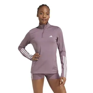 Träningströja med 1/4 dragkedja för damer adidas Hyperglam image-1