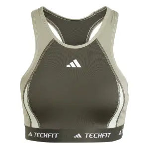 Höghalsad bh för kvinnor adidas Techfit Colorblock image-0