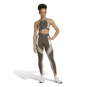 Höghalsad bh för kvinnor adidas Techfit Colorblock image-2