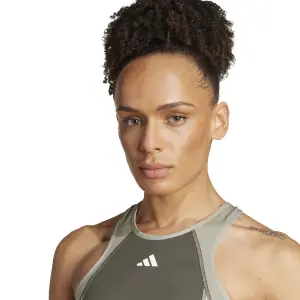 Höghalsad bh för kvinnor adidas Techfit Colorblock image-6