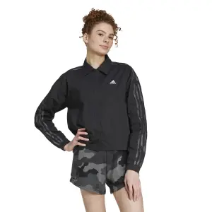 adidas Essentials 3-Stripes Women's Printed Crop Sweatshirt image-1