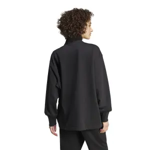 adidas All Szn Women's Loose-Fitting 1/4 Zip Up Fleece Sweatshirt image-2