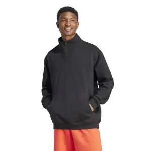 Felpa in pile con 1/4 di zip Adidas All Szn image-1