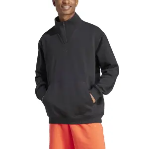 Felpa in pile con 1/4 di zip Adidas All Szn image-3