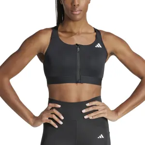 Sutiã com fecho e suporte médio feminino adidas Powerreact image-3