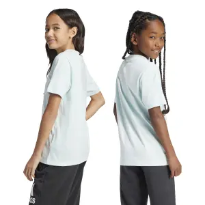 T-shirt bicolor de algodão para criança adidas Essentials Big Logo image-3