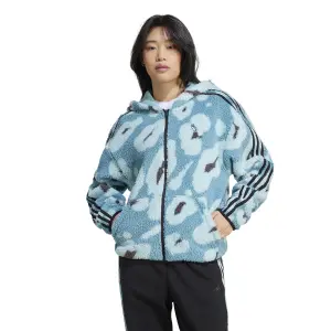 Damen Kapuzenzipper adidas 3-Stripes image-1