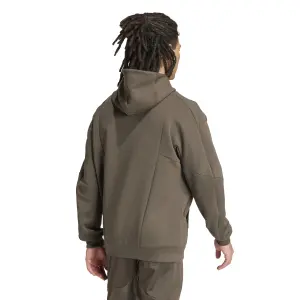 Full-zip hooded jacket adidas D4T image-3