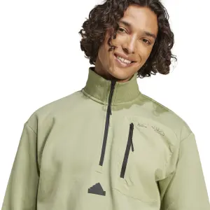 Sweatshirt med 1/2 dragkedja adidas City Escape Fleece image-5