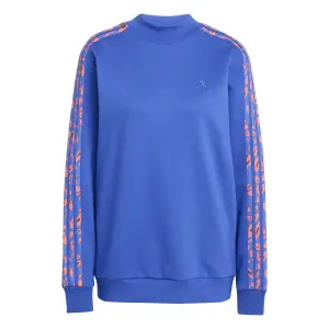 Felpa donna con stampa animale adidas Essentials 3-Stripes image-0
