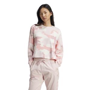 adidas Essentials 3-Stripes Women's Printed Crop Sweatshirt image-2