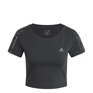 Camiseta cropp de mujer adidas Essentials 3-Stripes Camo Print image-0