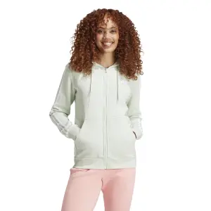 Women's full-zip hooded sweatshirt adidas Essentials 3-Stripes image-1